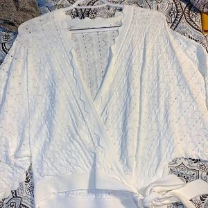 White overthrow shirt